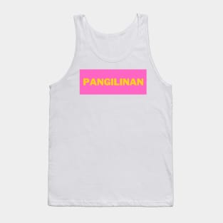 Pink and Yellow Pangilinan Surname Tank Top